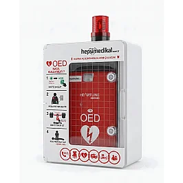 AED Defibrilatör Kabini Alarmlı Duvar Tipi (OED Dolabı) - (1)