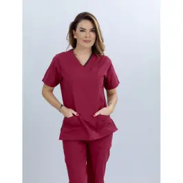 Bayan Nervürlü Model Cerrahi Takım (Terikoton İnce Kumaş) - 