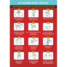 El Yıkama Talimatnamesi (A4) - 