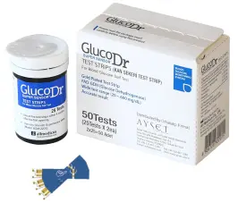 GlucoDr Super Sensor Kan Şeker Ölçüm Test Stribi 50 Adet - 