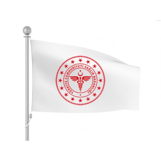 Sağlık Bakanlığı Bayrağı (Yeni Logolu)
