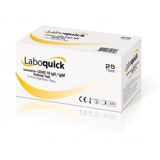 Laboquick Koronavirus Covid-19 IgG/IgM Antikor Test Kiti (25 Adet)