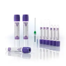 Vacusera Kan Alma Tüpü K3 Edtalı Mor (2-6-9 ml) - 